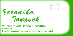 veronika tomasch business card